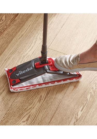 Vileda Ultramax Dikdörtgen Mikrofiber Yedek Paspas Beyaz - Kırmızı