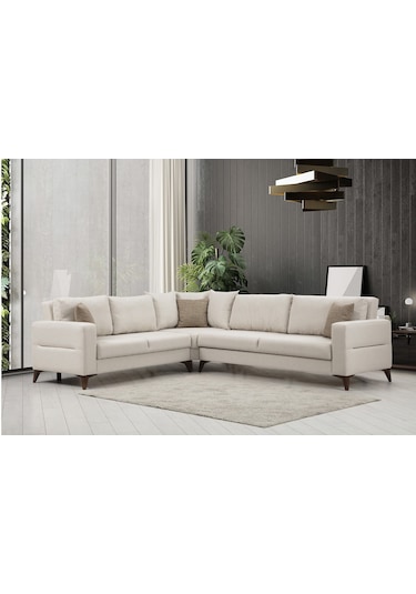 Kristal 3+köşe+2 Köşe Takımı Bej