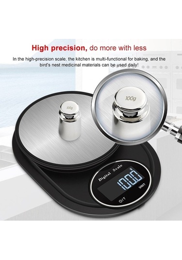 Primepickings Yüksek Hassasiyetli Ev Mutfak Terazisi, Paslanmaz Çelik, Hemming Stili Diğer