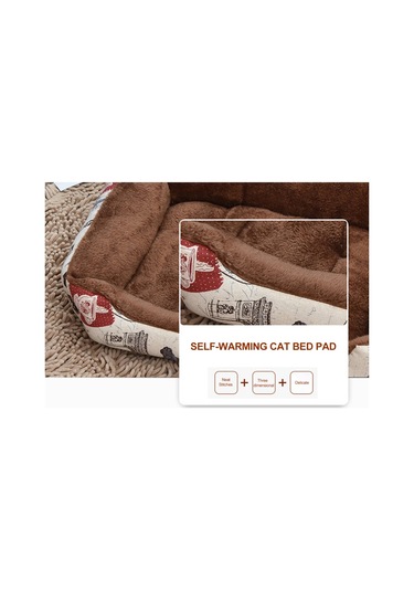 60 45cm Arctic Velvet Kahve Rengi Evcil Hayvan Yatağı Köpek Yatağı Kedi Yatağı, Küçük, Orta Ve Büyük Köpek Yatağı