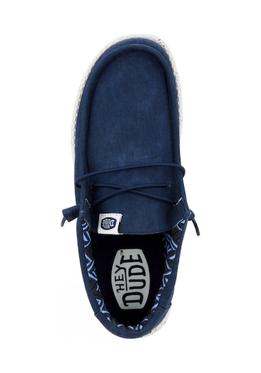 Sneaker Günlük Erkek Hd.40700 Hey Dude Wally Canvas 410 Navy Lacivert