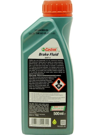 Castrol Dot 4 Fren Hidrolik Yağ 500 ML