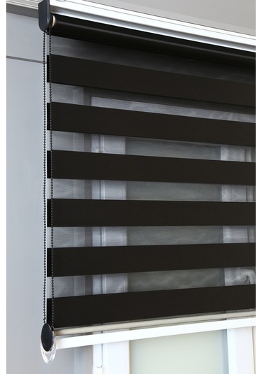 Siyah Bambu Zebra Stor Perdeler