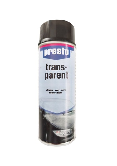 Presto Sprey Far Stop Boyası Siyah Transparan Boya 400 ML