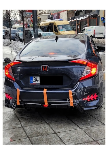 Honda Civic Fc5 Spoiler Bagaj Üstü Spoyler Çıta Anatomik Boyalı