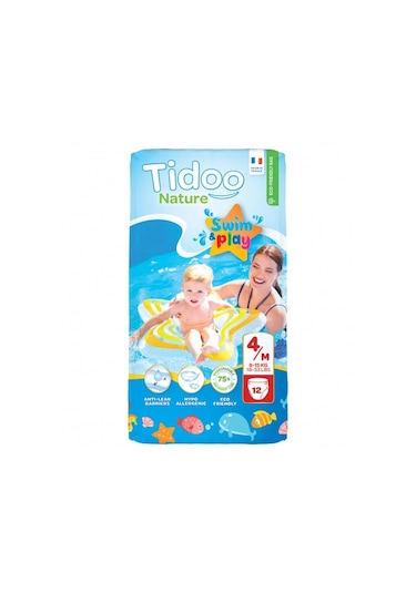 Tidoo Hipoalerjenik-Ekolojik Mayo Bez 4 Numara Maxi M Beden 12 Adet