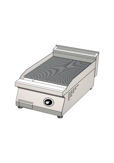 Karacasan Endüstriyel 40 Cm 700 Seri Set Üstü Elektrikli Tam Kanallı Izgara Krcs.eızte.470