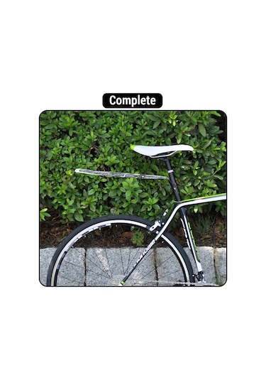 Katlanabilir Bisiklet Çamurluk Seti Dağ Bisikleti Ön Y28014-1 Siyah Siyah