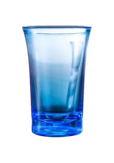 Sones 35ml Bar Partisi Akrilik Renkli Bardak Mini Likör Bardağı, Renk: Mavi