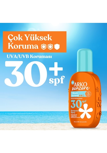 Arko Suncare Yüksek Korumalı Vücut Güneş Spreyi SPF30+ 200 ML
