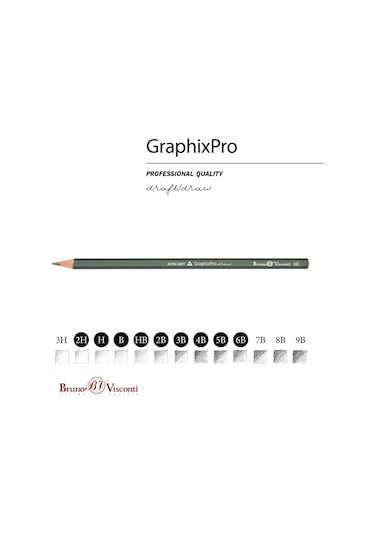 Bruno Visconti " Graphixpro'' Dereceli Kurşun Kalem Seti 9 Adet 2h-6b.