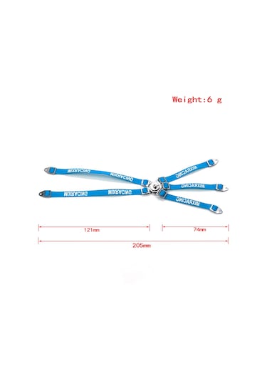 Shineyee "bjm167 Wraith Model Araç İçi Mavi Emniyet Kemeri - 205mm Aksesuar"