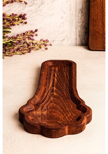 Snippy Toldy - Tezgah Üstü Ahşap Kirli Kaşık Altlığı Kirli Kaşıklık Kepçe Altlığı Ahşap