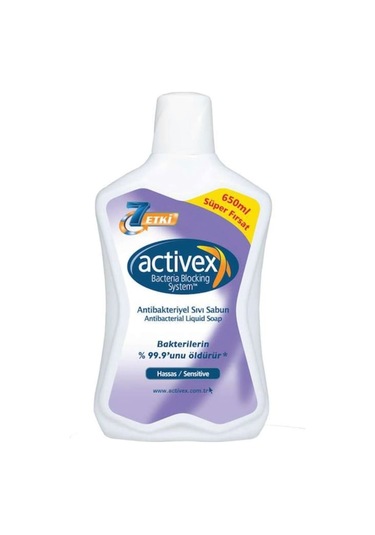 Activex Sensitive Antibakteriyel Hassas Sıvı Sabun 650 ML