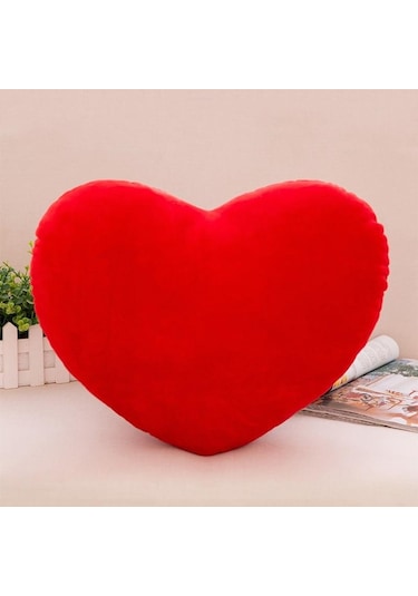 15/20/30 Cm Kalp Şekli Dekoratif Kırlent Pp Pamuk Yumuşak Yaratıcı Sevgilisi  Kırmızı