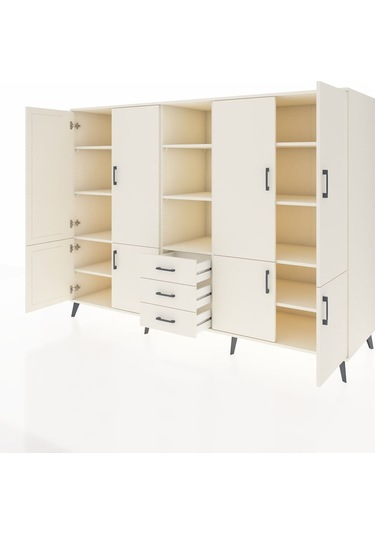 Kronos Dolap 11 Raflı 3 Çekmeceli 8 Kapaklı 220x59x163 Aytaşı-ayt Aytaşı-aytaşı