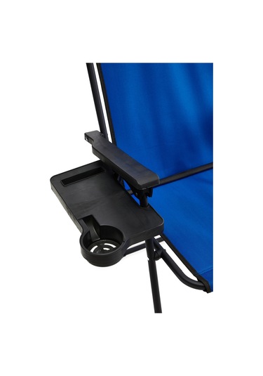 Natura 4 Adet Kamp Sandalyesi Dikdörtgen Bardaklıklı - Mavi