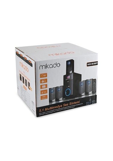 Mikado MD-813BT Usb SD Kart FM 5.1 Bluetooth Speaker