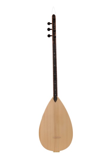 Telli Çalgı Yapım Kısa Sap Oyma Dut Çiçek Motifli 40 Tekne Profesyonel Bağlama