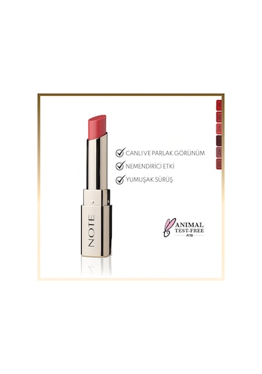 Note Cosmetics Iconic Sheer Lipstick Nemlendirici Parlak Ruj 208 Dreamer - Pembe 208