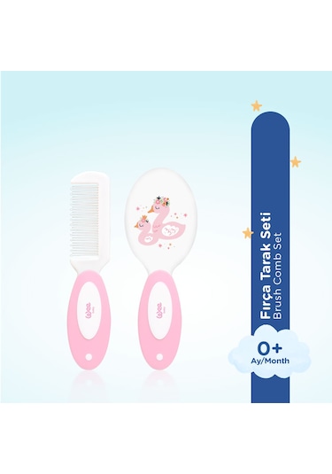 Wee Baby  Fırça Tarak Seti Pembe