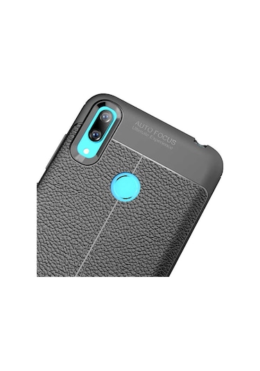 Huawei Y7 Prime 2019 Kilif Deri Tarzi Niss Silikon Case 357682757