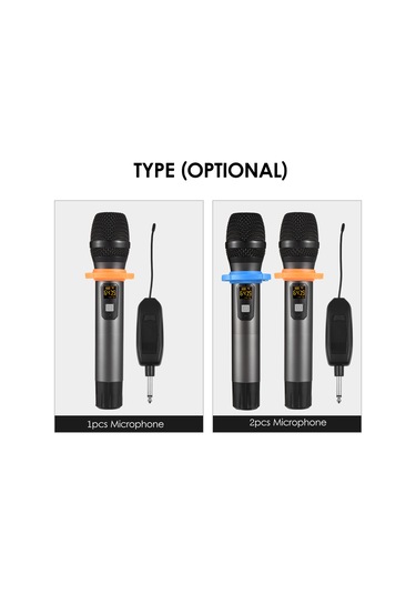 Vkemall Profesyonel Uhf Kablosuz Mikrofon Sistemi - 30 Kanal, Şarj Edilebilir, Taşınabilir 1 Mikrofon + Alıcı