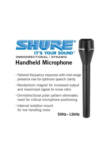 Shure Vp64a Röportaj Mikrofonu