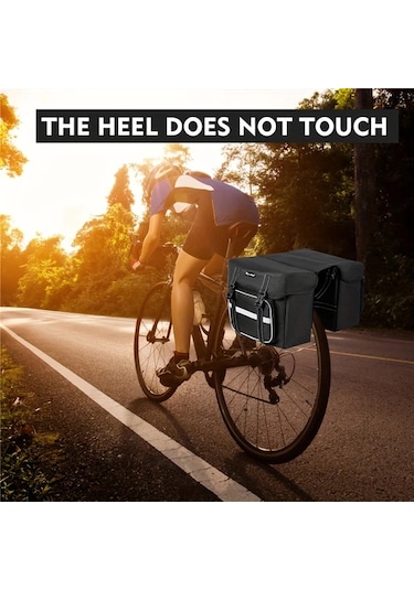 Maxaccess West Bıkıng 6.6 Galon Siyah Bisiklet Sele Çantası Büyük Kapasiteli Çok Bölmeli