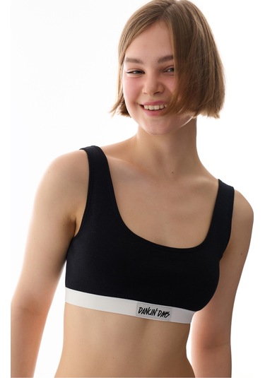 Penti Ribbed Bra Bikini Üstü Siyah