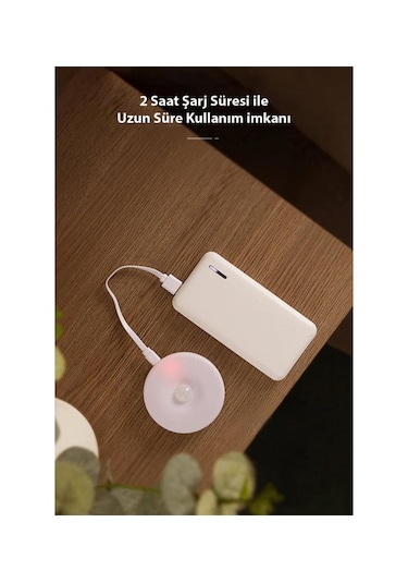 2 Adet Usb Şarjlı Akıllı Hareket Sensörlü Kablosuz Spot Led Lamba