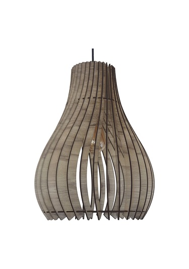 Vialux Modern Ahşap Bohem Rustik Avize Tekli Sarkıt Lamba Modena Çok Renkli