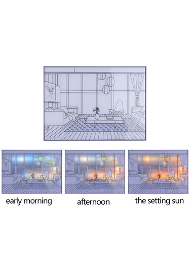 Suntek Led Aydınlatma Boyama Dekorasyon Masa Lambası Zarif Sahil Çok Renkli