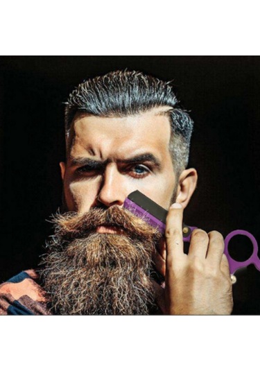 Sones Paslanmaz Çelik Vintage Tıraş Bıçağı Başparmak Tıraş Bıçağı Mor