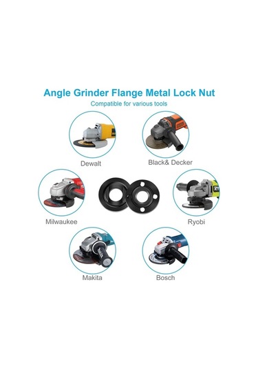 Pazly 5 Parçalı Çelik Öğütücü Seti, Açılı Öğütücü Bakımı, Flanş Kilit Somunu