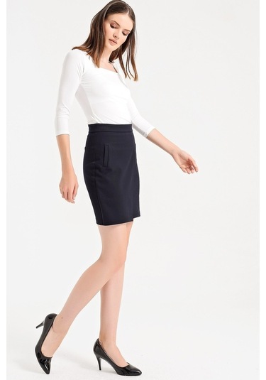 Yüksek Bel Anvelop Etek -