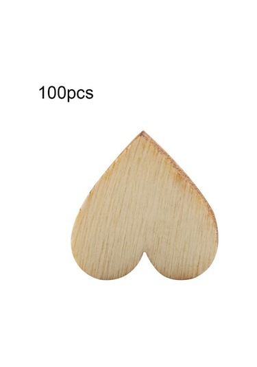 100 Adet Ahşap Aşk Kalp Düğmesi Düğün Masa Dağılımı Konfeti Dekorasyon El Sanatları No Letter