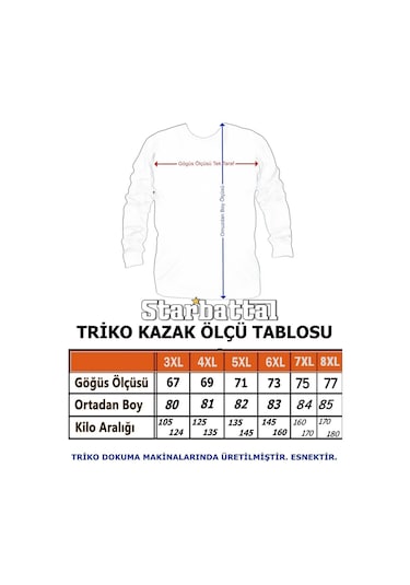 Starbattal Erkek Büyük Beden Fermuarlı Hırka 23754 Sıyah Siyah