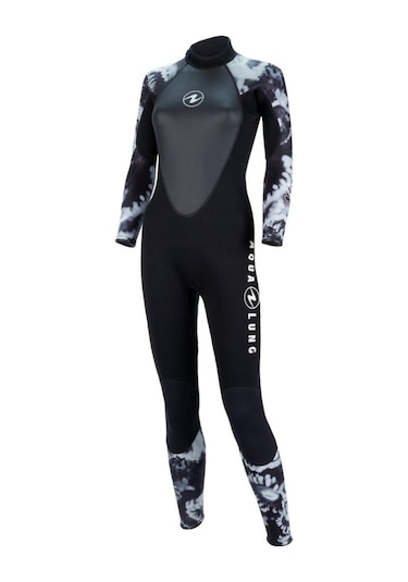 Aqualung Hydroflex Kadın 3Mm Dalış Elbisesi Siyah/Gri - (544595956) Siyah
