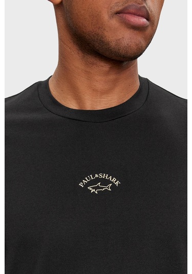 Paul & Shark Erkek T Shirt 24411033 011 Siyah SIYAH Siyah