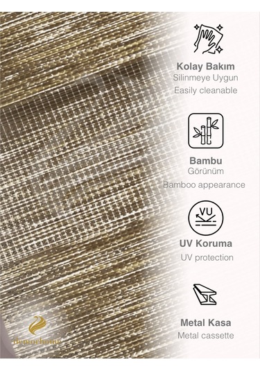 Br Demor Home Sütlü Kahve Bambu Zebra Yüksek Kalite Metal Kasa Sütlü Kahve