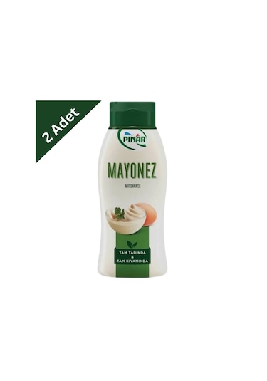 Pınar Mayonez Simetrik Şişe 500 G X2 - Yoğun Kıvamlı Ve Pratik Kapaklı Lezzet