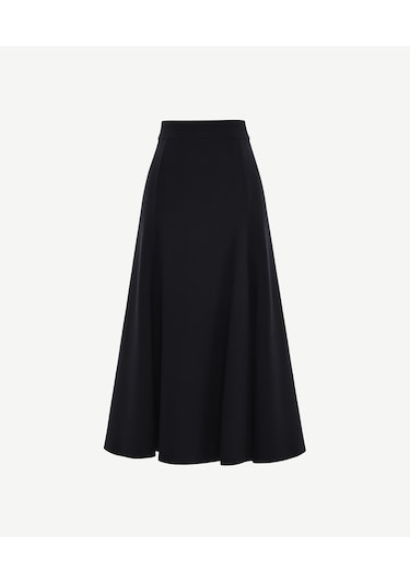 Yargıcı Volanlı Midi Etek 25kket4029p 001 Siyah