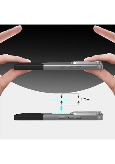Xiaomi 14t Pro Kılıf Magsafe Şarj Kartlıklı Mıknatıslı Duble 1.7mm Kapak Kart Bölmeli Lacivert Siyah