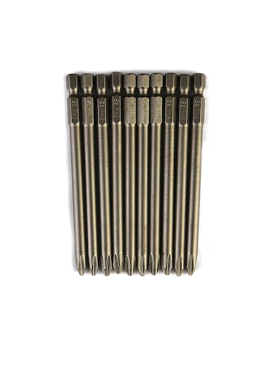 Merttools Yıldız Uzun Bits Uç Ph2 100 Mm 10 Adet
