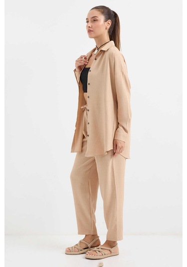 Gabria Keten Ön Düğmeli Takım Bisküvi