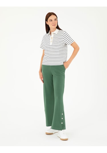 Pierre Cardin Kadın Yeşil Loose Fit Eşofman Altı 50284727-vr054 Yeşil