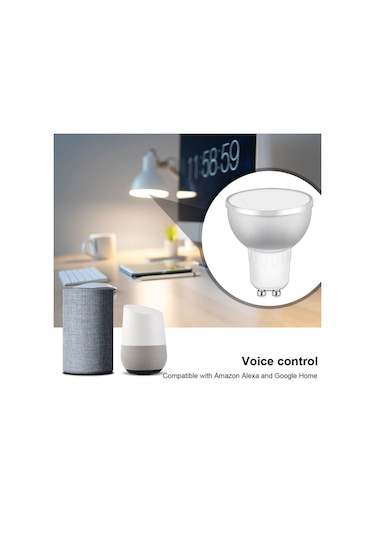 Sones Gu10 5w Rgb Karartma Wıfı Akıllı Led Ampul Enerji Tasarruflu Işık