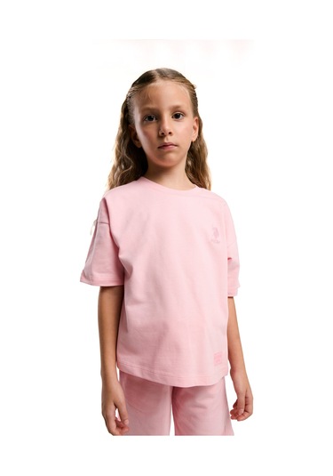 Kız Çocuk Pembe Bermuda Takım Us2090 Pembe