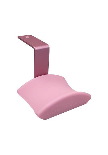 Pink Z-shape Kulaklık Tutucu, Silikon Uyku, Kolay Kurulum, Masaüstü Temizliği, Oyuncu/headset İçin Metal Konstrüksiyon